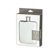Viski Stainless Steel 6 oz. Silver Flask