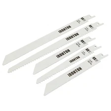 Ironton Reciprocating Saw Blades, 10-Pc. Set, 6in., 9in., 14–24 TPI