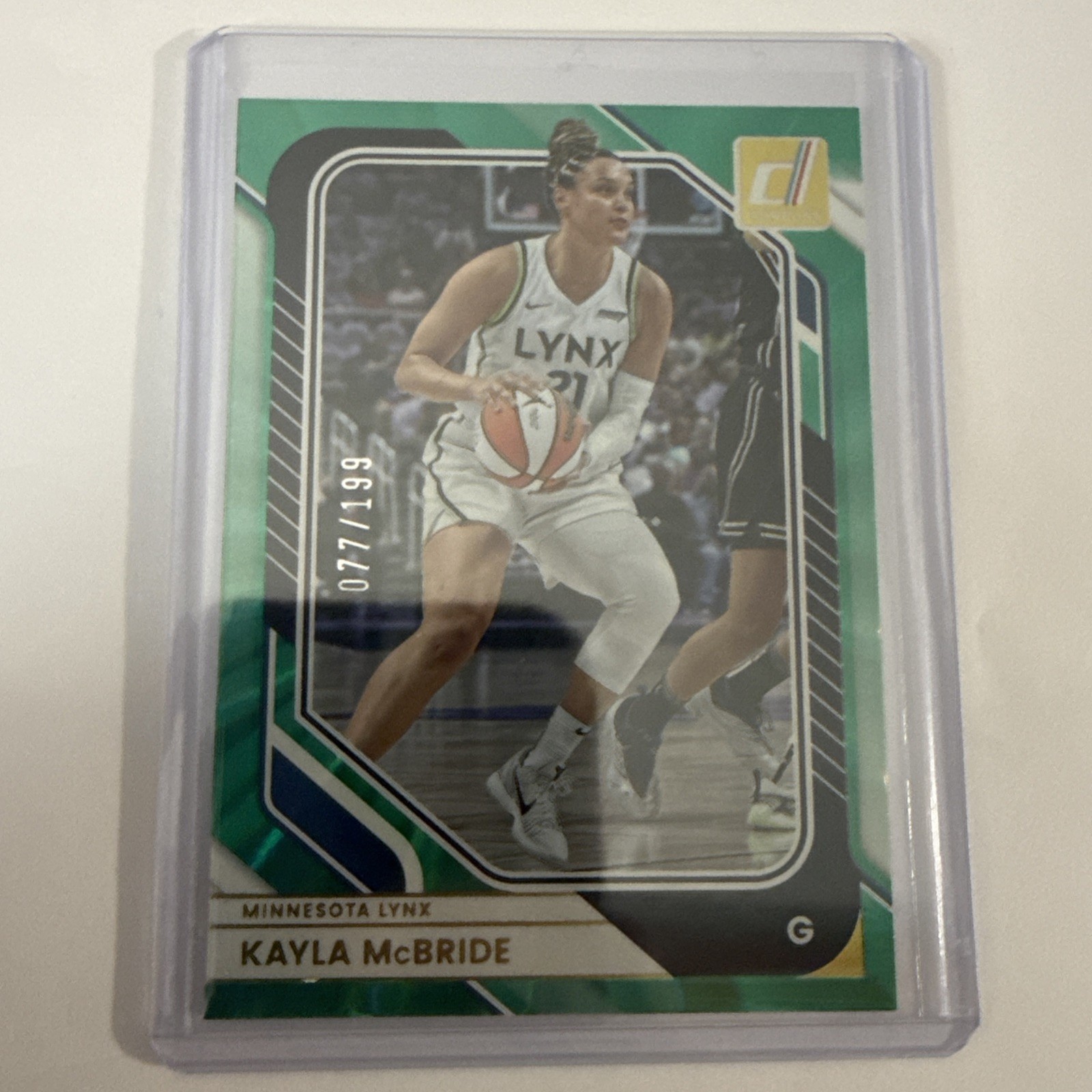 2026 Donruss WNBA #49 Kayla McBride Teal Laser 021/199 Minnesota Lynx