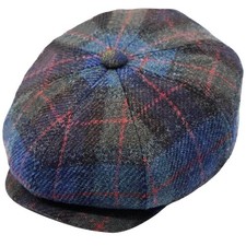Baker Boy Hat Newsboy Cap Tweed Flat Caps Gatsby Hats - Multicoloured