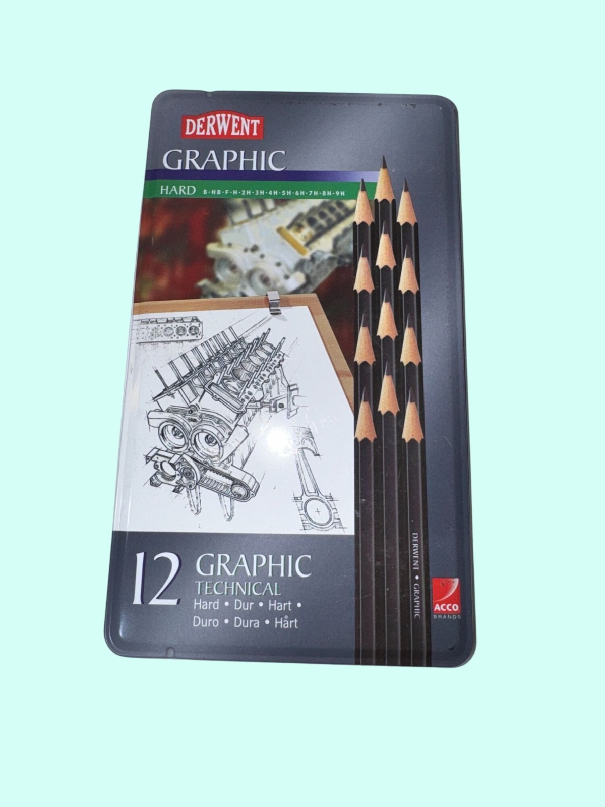 12 Hard Grades Tin Set