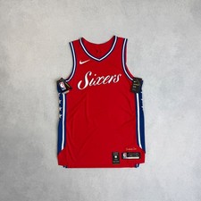 PHILADELPHIA 76ERS SIXERS NBA AUTHENTIC ROCKY CITY EDITION NIKE JERSEY SIZE L 48