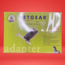 New Sealed Netgear 32 bit PCI Adapter FA311 10/100 Mbps Fast Ethernet