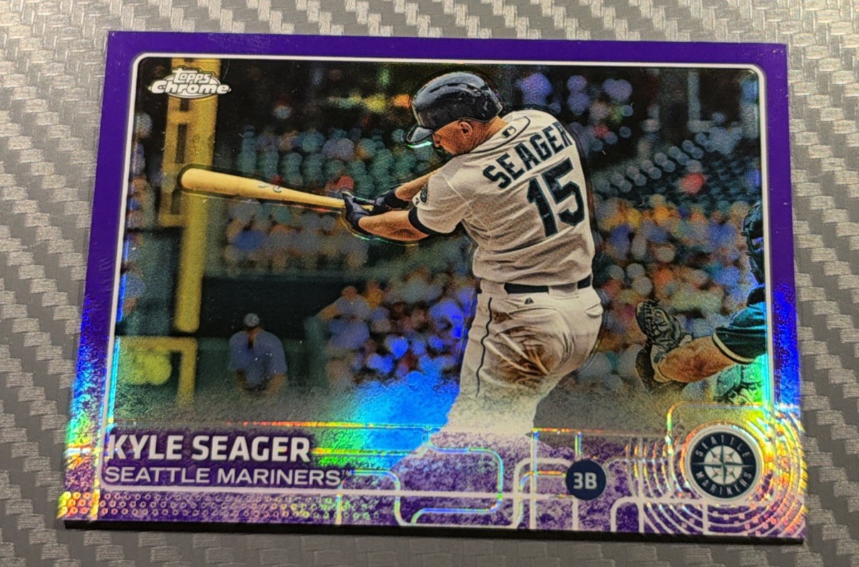 2015 Topps Chrome Kyle Seager #188 Purple Refractor 102/250