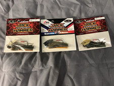 Evergreen Jack Hammer ChatterBait Bladed Jig 3/8 oz 3-Pack Multicolor