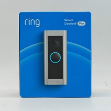 New Ring Wired Doorbell Pro Doorbell Camera Satin Nickel B086Q54K53