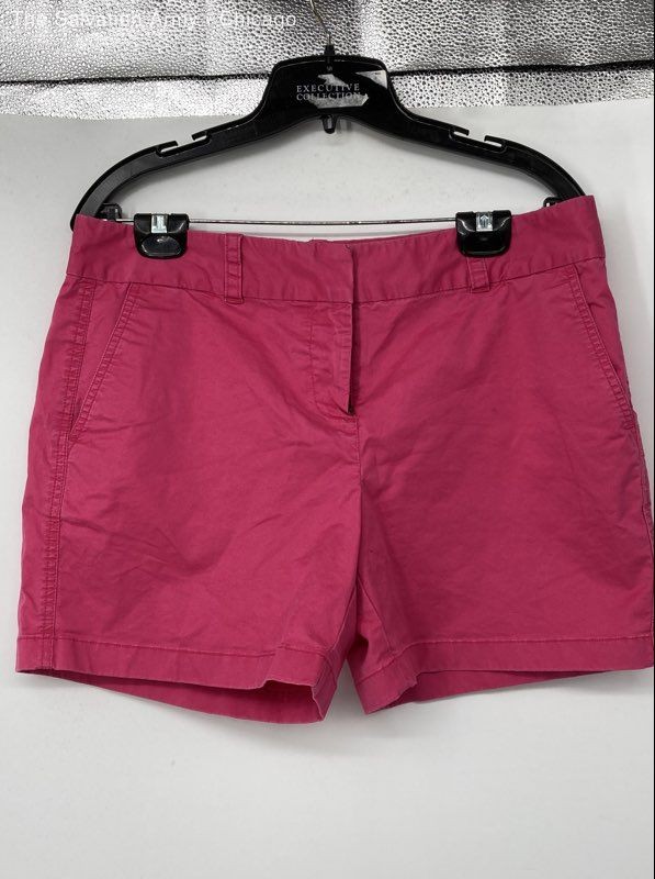 Vineyard Vines Womens Pink Flat Front Slash Pockets Casual Chino Shorts Size 10