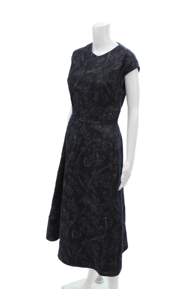 Vestido tejido Etro para mujer con cremallera trasera sin mangas cuello en V azul algodón talla IT 44 Foto 2 de 4