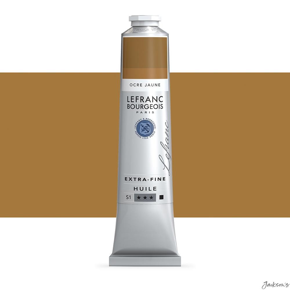 Lefranc Bourgeois Extra Fine Oil Paint Yellow Ochre 200ml For Artists