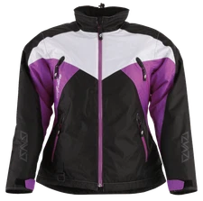 Arctiva Women's Pivot 6 Snowmobile Snow Jacket Black/Purple/White Small