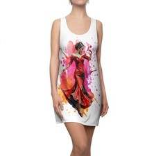 Spanish Party Dress, Women's Dress for Flamenco Dancing, Fiesta Dress, Summer