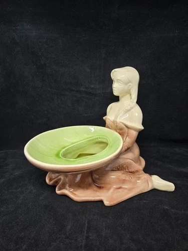 Vintage Haeger Pottery 3582 Figural Lady Planter Bowl USA – Mid-Century Ceramic