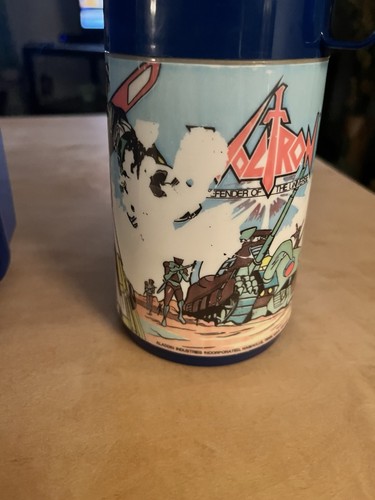 1984 Voltron Defender Of The Universe Kunststoff Brotdose mit Thermoskanne von Aladdin  - Bild 4 von 12