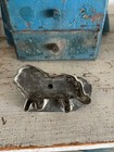 Antique Dark Tin  Dog  Cookie Cutter  Handle  Primitive American Country Find — photo 2