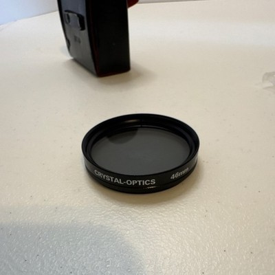 Crystal-Optics 46mm Circular Polarizer P.L Camera Lens Filter Black Japan