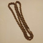 Men's Vintage 24" Goldtone Twisted Rope Chain Necklace With Lobster Clasp — photo 2