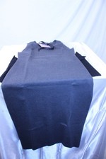 Dress Sleeveless Grey Stretchy with Black Distressed Retro Wrap Medium Women's