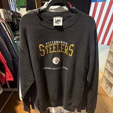 Vintage 90s Lee Sport Pittsburgh Steelers NFL Sweatshirt Crewneck Embroidered M