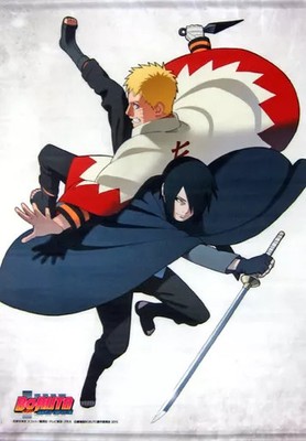 Wandteppich Naruto Uzumaki & Sasuke Uchiha B2 Wandteppich BORUTO -NARUTO DER ...
