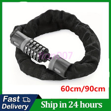 HEAVY DUTY STRONG MOTORCYCLE MOTORBIKE BIKE SECURITY CHAIN AND PADLOCK LOCK UK