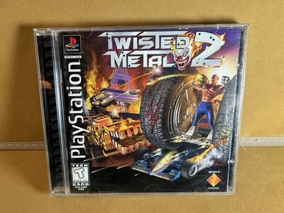 Twisted Metal 2 PS1 PlayStation 1 Complete CIB Black Label Disc Tested FREE SHIP