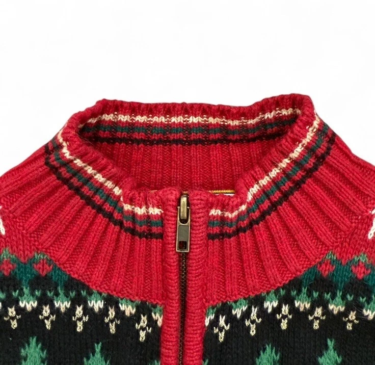 Cárdigan de Navidad vintage para mujer grande clásico vacaciones copo de nieve invierno preppy Foto 2 de 4