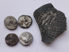 Lot of 5 (Five) Greek silver ancient coins  1