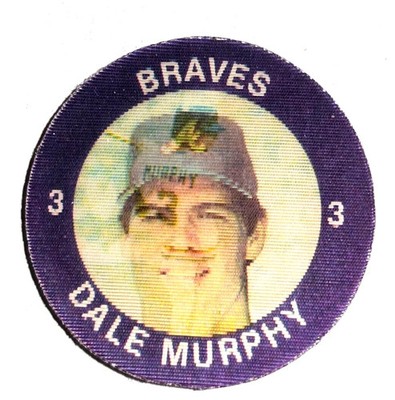 1984 7 Eleven Slurpee Super Star Sports Coins East Region Dale Murphy #3 - H