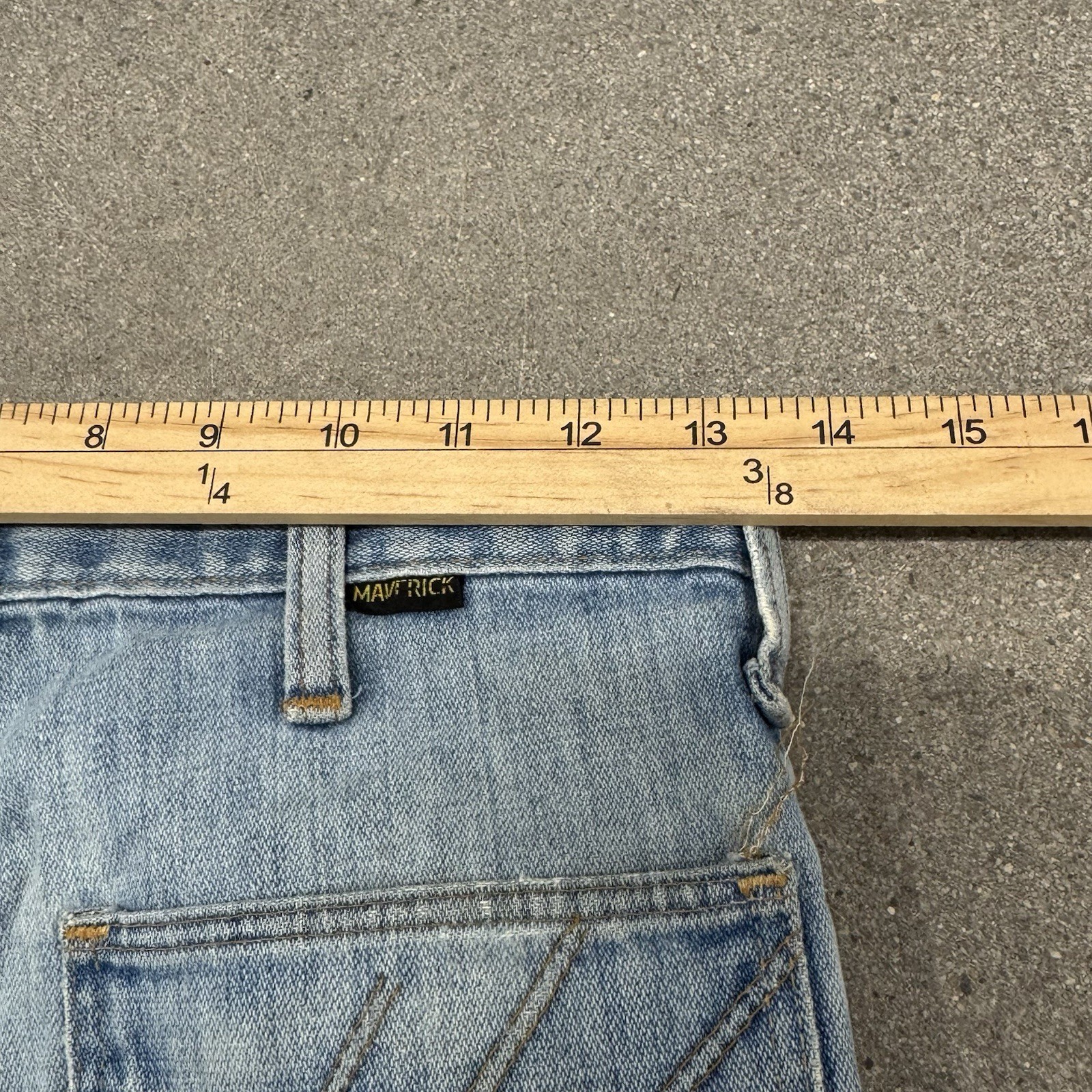 Vintage 70s Maverick Bootcut Patchwork Grunge Wes… - image 9