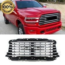 Chrome Front Bumper Upper Grille For 2019-2024 Ram 2500 3500 Longhorn 68445621aa Chrome Front Bumper Upper Grille For 2019-2024 Ram 2500 3500 Longhorn 68445621aa