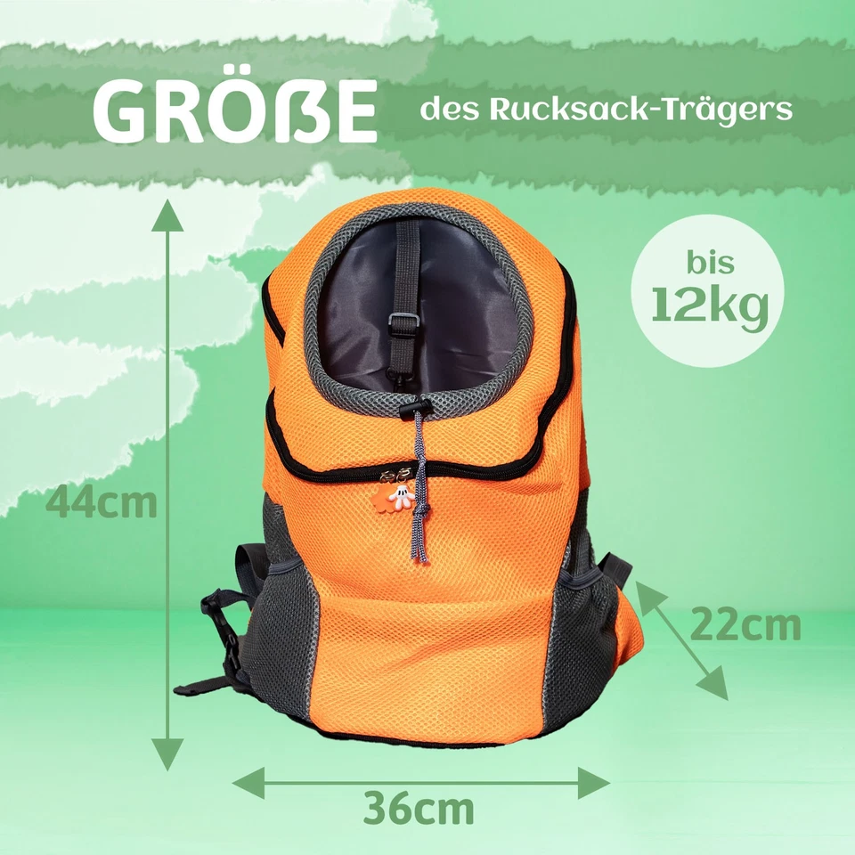 Rucksack-Tragetasche für Haustiere – Atmungsaktiver Tier-Rucksack Hunde & Katze - Bild 3 von 4
