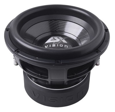 ESX VX12PRO 30 cm (12 ) Subwoofer mit 2 + 2 Ohm und 3000/6000 Watt RMS/max. Bass