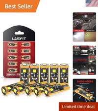 Universal Fit T10 194 LED Bulbs, 400 Lumen Brightness - 6000K White Excellence
