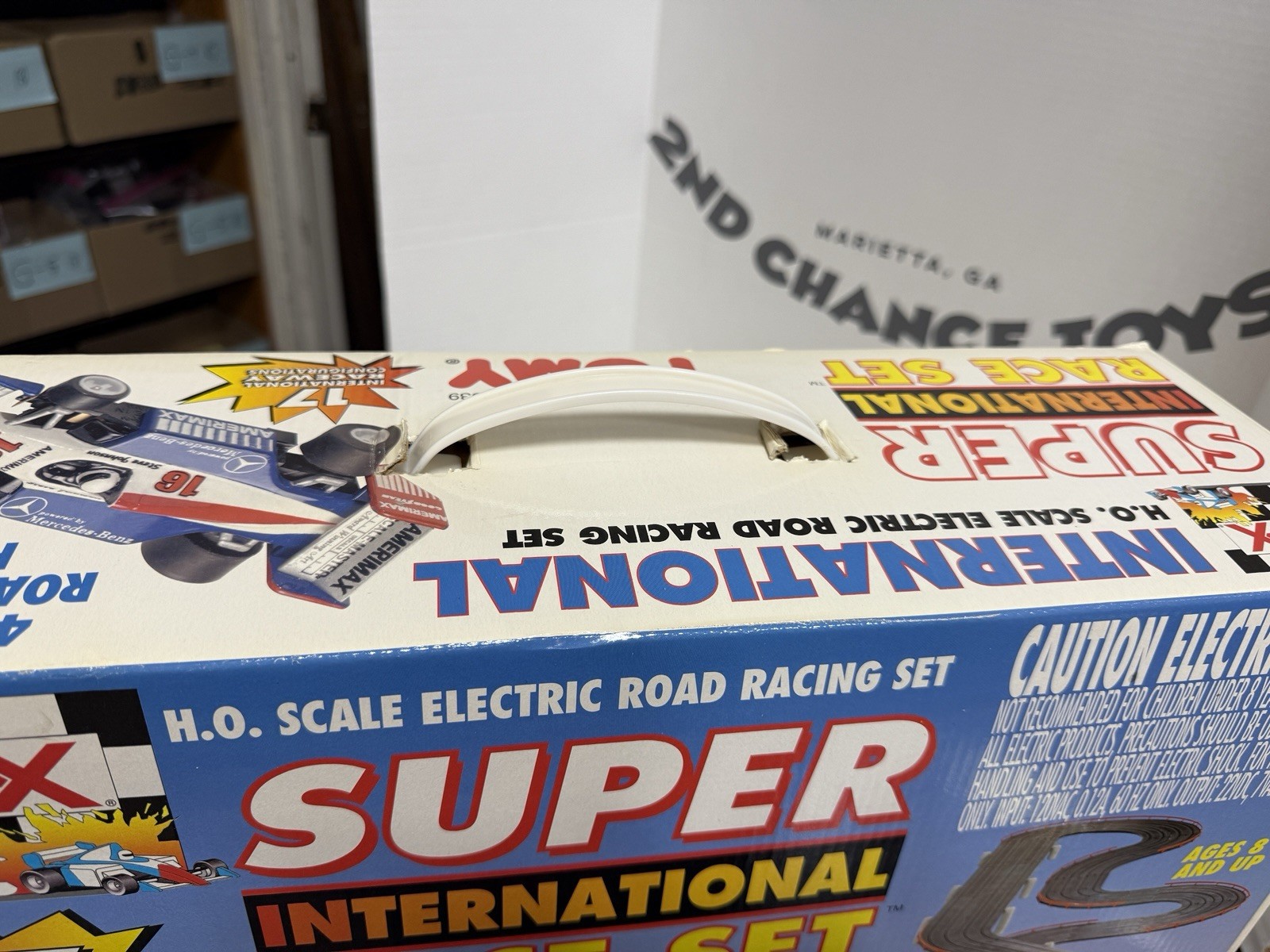 SLOT CARS TOMY TEAM AFX SUPER INTERNATIONAL RACE SET HO SCALE ROAD RACING