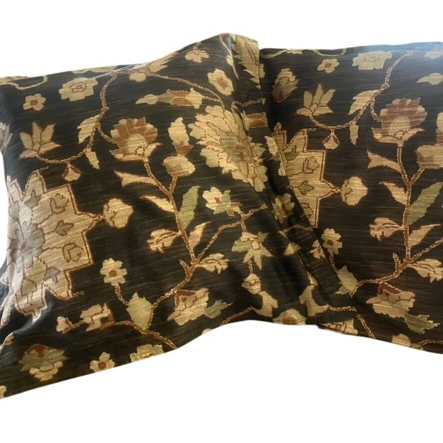 Juego De Dos Fundas Euro Ralph Lauren Harriman De Colección Patrón Floral RARO Foto 4 de 4