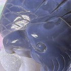 Blue Stone, Carved Parrot Bird Figurine w/ Crystal Geode Druzy Cavity 6 in — photo 6