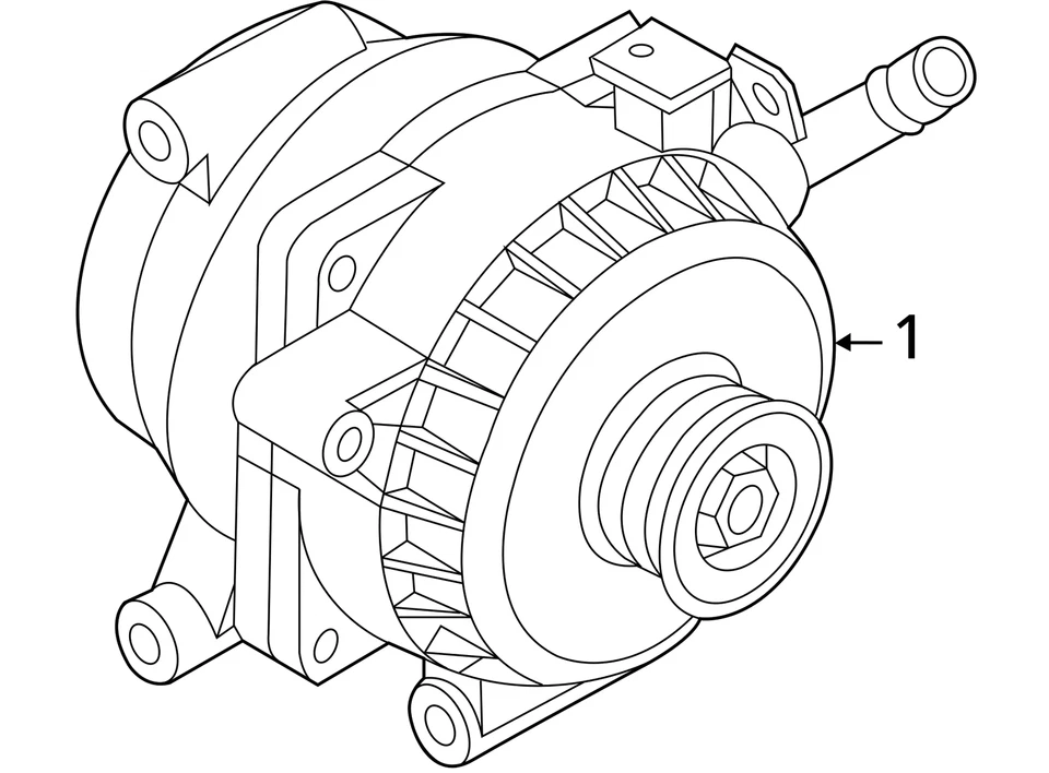 Alternator VIN D 8th Digit Hybrid ID 373902G900 Fits 11-16 OPTIMA 793016 - Image 4 of 4