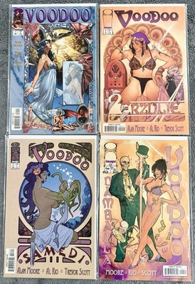 Voodoo 1-4 Image Comics Alan Moore Adam Hughes 1997-1998 Complete Set High Grade