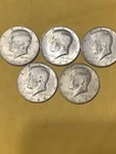 Lot of 5 Kennedy Half Dollar Coins 1965,66,67and 68,69-D