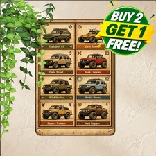 Vintage Jeep Sign Retro Metal Aluminum Plaque Auto Ad 12x18 Inches 20260312 1011