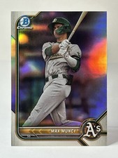 MAX MUNCY - 2022 Bowman Draft Chrome Refractor #BDC-69 Athletics