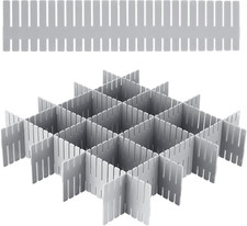 24 Stück Schubladenteiler, Schubladentrenner Verstellbar, Schubladeneinteiler, S