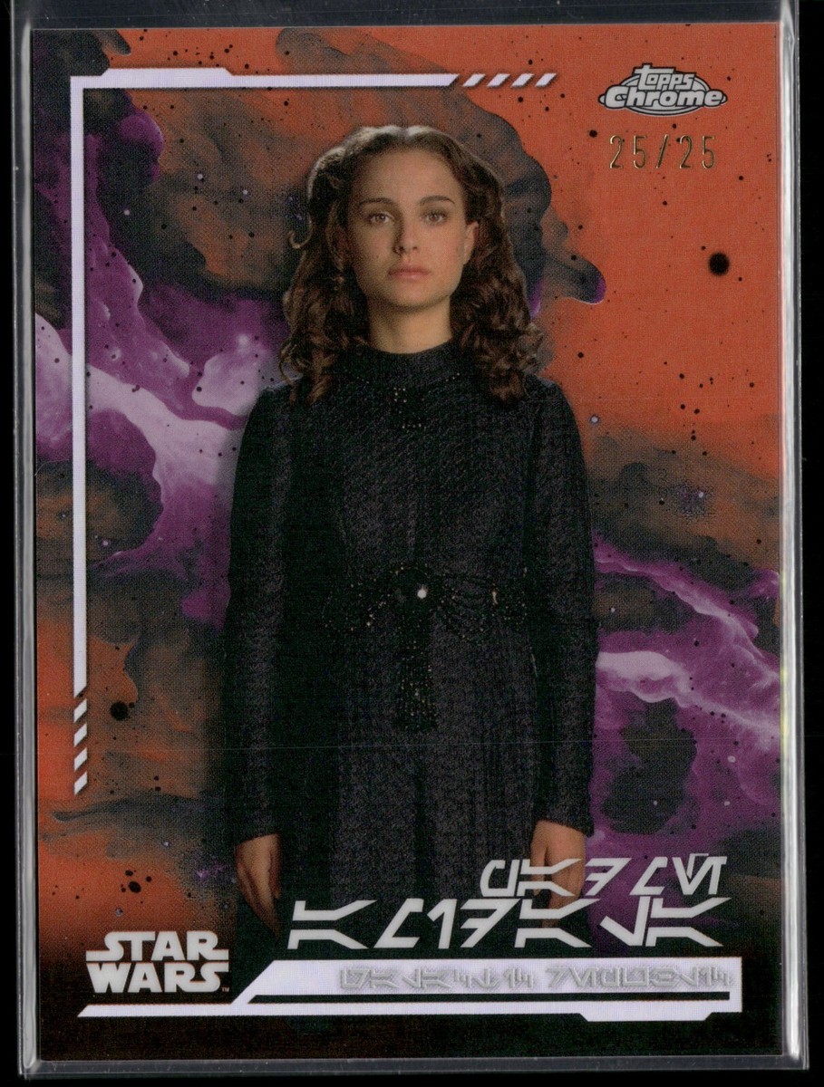 Star Wars Topps Chrome 2024 Card Refractor Orange Aurebesh