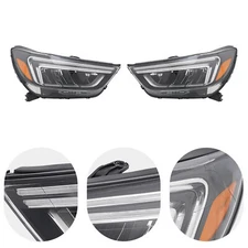 Left & Right Side Headlamp For 2017-2022 Buick Encore LED DRL Headlight Assembly