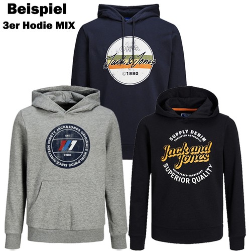 JACK & JONES Junior niños niños sudadera con capucha niños sudadera camiseta - Imagen 32 de 37