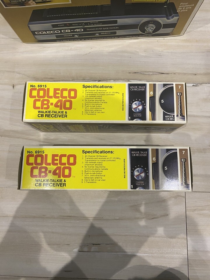 Box Cb 40 Vintage 1977 COLECO CB-40 NEW! Transceiver Base Station Complete In Box ...