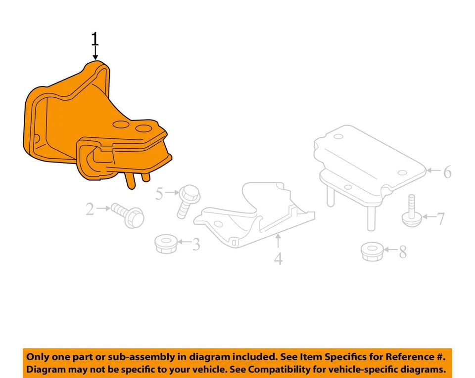 NISSAN ARMADA  Engine Motor Mount Support Set Left & Right LH&RH  2017 2023 OEM - Image 3 of 4