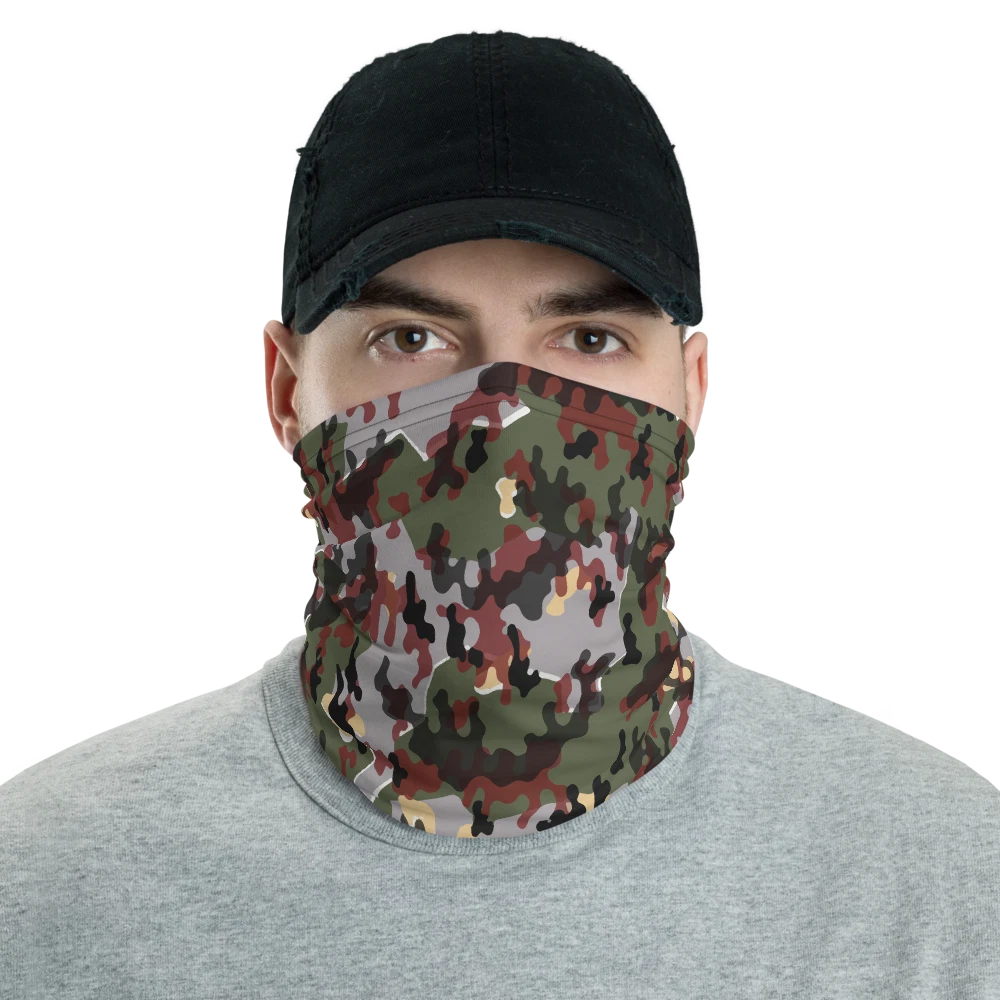 German Zelttarnmuster Autumn Camouflage Neck Gaiter