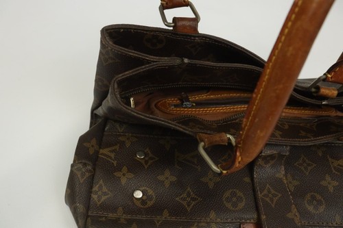 LOUIS VUITTON Tasche Cabas Braun Piano Monogram Knebelverschluss Sac Plat Style - Bild 23 von 24