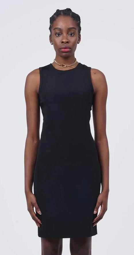 Robe noire style bondage Gucci